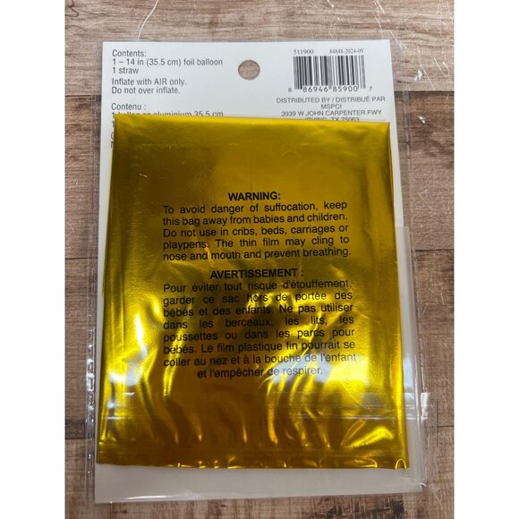 Celebrate It Gold Letter D Foil Balloon - Picture 2 of 2